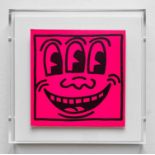 KEITH HARING 'Three Eyes', 1982, lithograph, edition of 2000 printed by Tony Shafrazi Gallery NY,