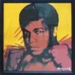 ANDY WARHOL 'Muhammad Ali' from 'Athletes Series', 1977, lithograph, numbered 515/2400, CMOA stamp