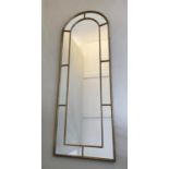 HALL MIRROR, 180cm x 63cm, regency style design.