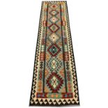 CONTEMPORARY ANATOLIAN KILIM RUNNER. 290cm x 79cm.