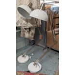 ANGLE POISE STYLE FLOOR LAMPS, a pair, 200cm at tallest. (2)