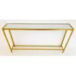 CONSOLE TABLE, 79cm x 152cm x 25cm, 1960s French style.