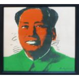 ANDY WARHOL 'Mao', 1972, lithograph, numbered 184/2400, CMOA stamp on reverse, printed on Lenox