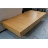 LOW TABLE, 130cm x 70cm x 31cm, Contemporary design, American walnut finish.
