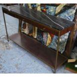 CONSOLE TABLE, 137cm x 35.5cm x 77cm, Contemporary design, with marble top.