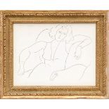 HENRI MATISSE 'Femme', 1943, collotype, edition 950, printed by Fabiani, 25cm x 32cm, framed and