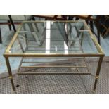 LOW TABLE, glass, 77cm x 77cm x 41cm H.