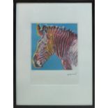 ANDY WARHOL 'Grevy's Zebra', from Endangered Species portfolio, 1983, lithograph, hand numbered