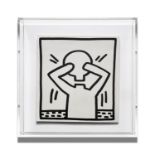 KEITH HARING 'Headache', 1982, lithograph, published by Tony Shafrazi Gallery NY, printing by