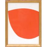 ELLSWORTH KELLY 'Red', original lithograph, 1958, 40cm x 30cm, framed and glazed.