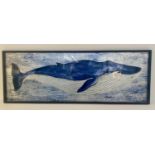 CONTEMPORARY SCHOOL, Study of a Whale, 120cm x 44cm.