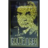 TODD SLATER 'Goldfinger', Rolling Roadshow Tour at Fort Knox poster, 102cm x 51cm glazed and framed.