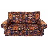 KILIM STYLE SOFA, two seater, 91cm H x 175cm W x 91cm D.