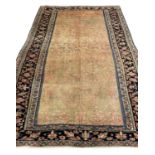 ANTIQUE PERSIAN FEREGHAN RUG, 200cm x 130cm.