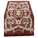 ARTS AND CRAFTS DESIGN RUG, 180cm x 124cm.