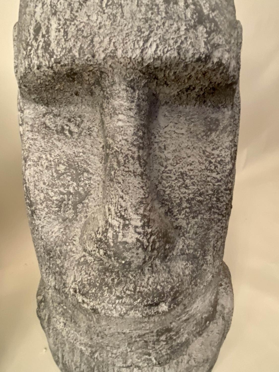 RAPA NUI STYLE BUSTS, a pair, 61cm x 38cm (2). - Image 3 of 4
