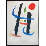 AFTER JOAN MIRO 'Untitled 1', poster, published by Museum Editions Santa Monica in 1998, Lessing
