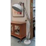 FLOOR LAMP, 200cm at tallest, anglepoise style design.