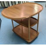 ATTRIBUTED TO ERCOL MODELS 05 DROP LEAF DRINKS TROLLEY, vintage mid 20th century English, 95cm x