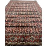 FINE PAISLEY DESIGN BIDJAR CARPET, 310cm x 208cm.