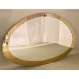 WALL MIRROR, 100cm x 152cm, 1950's Italian style, gilt frame.