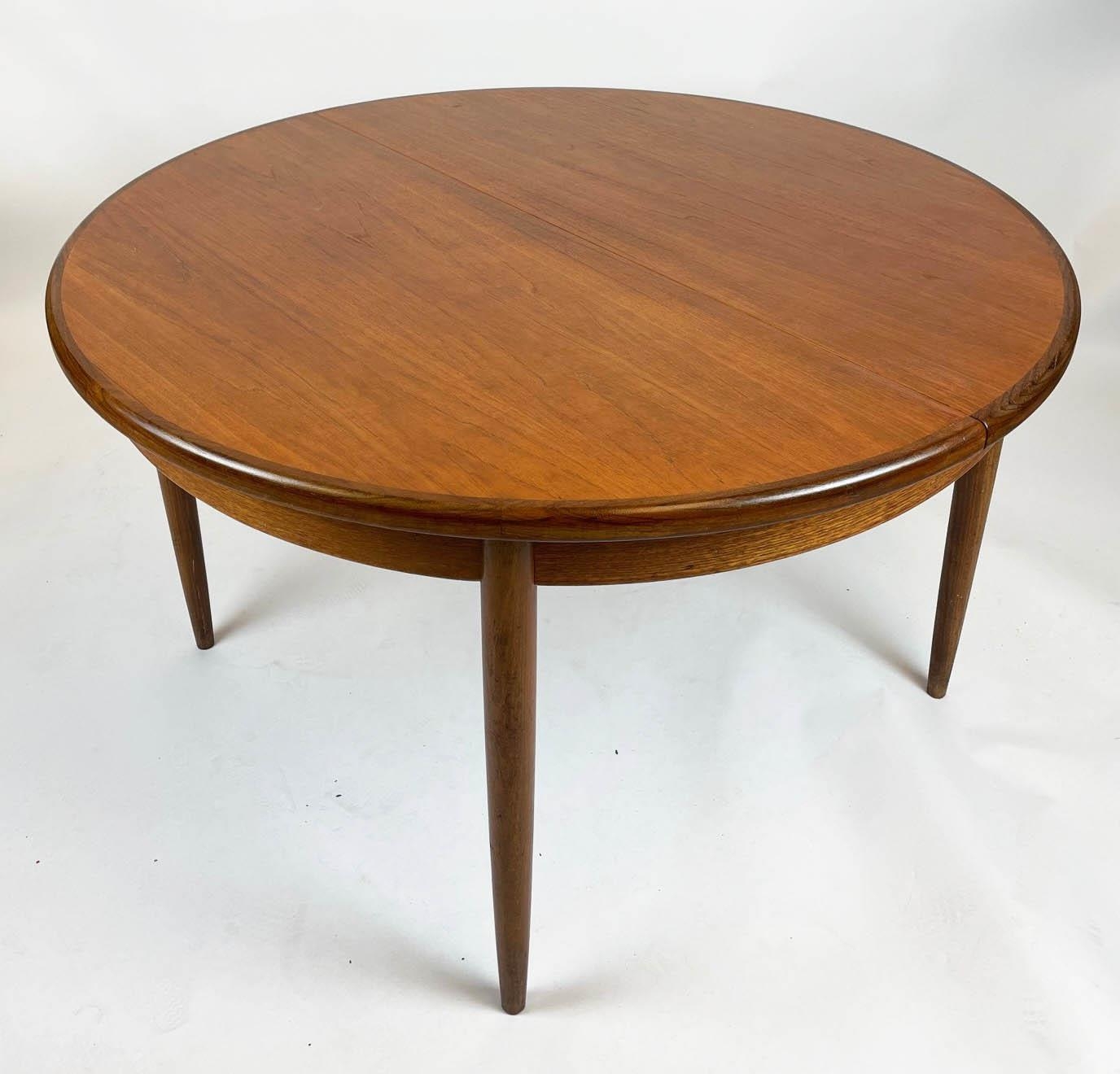 G PLAN 'FRESCO' DINING TABLE, 120cm diam., teak, designed by Victor Bramwell Wilkins in 1967,