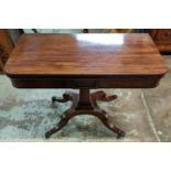 TEA TABLE, 50cm x 79cm H x 102cm, Regency mahogany.