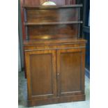 CHIFFONIER, 143cm H x 89cm W x 38cm D, George IV rosewood, with two doors.