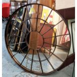 ARCHITECTURAL CIRCULAR WALL MIRROR, 100cm diam.