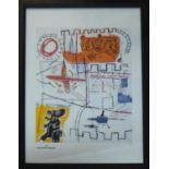 JEAN-MICHEL BASQUIAT 'Alpha Particles', lithograph, with signature and artist's moniker in the