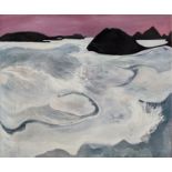 KATHERINE RUSSELL (Contemporary British) 'Ice on Mars', April 2008, oil on canvas, signed, titled