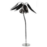 MAISON JANSEN INSPIRED FLOOR LAMP, 190cm x 115cm diam, coconut palm tree form.