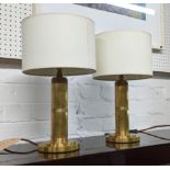 VISUAL COMFORT & CO TABLE LAMPS, a pair, 45cm H with shades. (2)