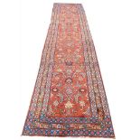 ANTIQUE HERIZ RUNNER, 340cm x 90cm