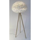 FEATHER CLOUD FLOOR LAMP, 168cm x 60cm.