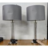 BEST AND LLOYD TABLE LAMPS, a pair, 57cm H with shades. (2)