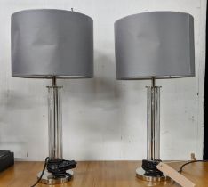 BEST AND LLOYD TABLE LAMPS, a pair, 57cm H with shades. (2)