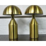 AFTER VICO MAGISTRETTI ATOLLO STYLE TABLE LAMPS, a pair, 44cm H. (2)
