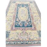 FINE AUBUSSON SAVONNERIE DESIGN CARPET, 280cm x 180cm.