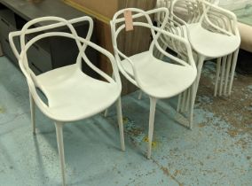 KARTELL MASTERS CHAIRS, a set of ten, 83cm H, by Philippe Starck. (10)