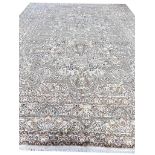 FINE PURE SILK HEREKE DESIGN CARPET, 370cm x 270cm.