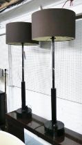 LES HERITIERS WITH ROCHE BOBOIS FLOOR LAMPS, 152cm H, a set of two with shades. (2)