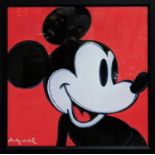 ANDY WARHOL 'Mickey Mouse (Red)', lithograph, numbered 465/2400 CMOA stamp on reverse, printed on