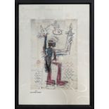JEAN-MICHEL BASQUIAT, untitled, lithograph, with signature and artist's moniker in the plate,