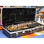 SELMER BUNDY II SAXOPHONE WITH CARRY CASE & MUSIC BOOKS