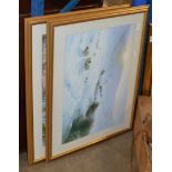 2 LARGE GILT FRAMED PRINTS