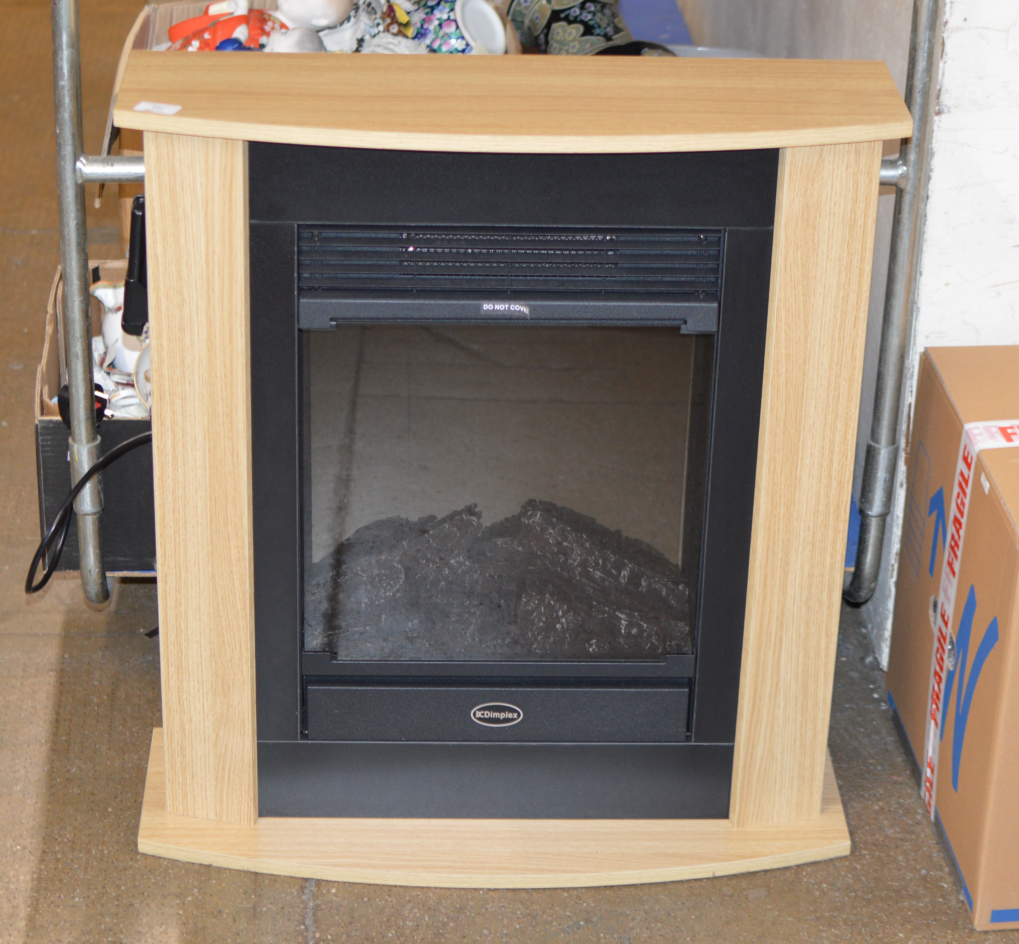 MODERN DIMPLEX ELECTRIC FIRE WITH SURROUND