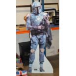 STAR WARS INTEREST - A FULL SIZE BOBA FETT CARDBOARD CUT-OUT