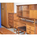 4 PIECE TEAK BEDROOM SUITE