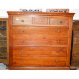 MAHOGANY 3 OVER 4 CHEST OF DRAWERS